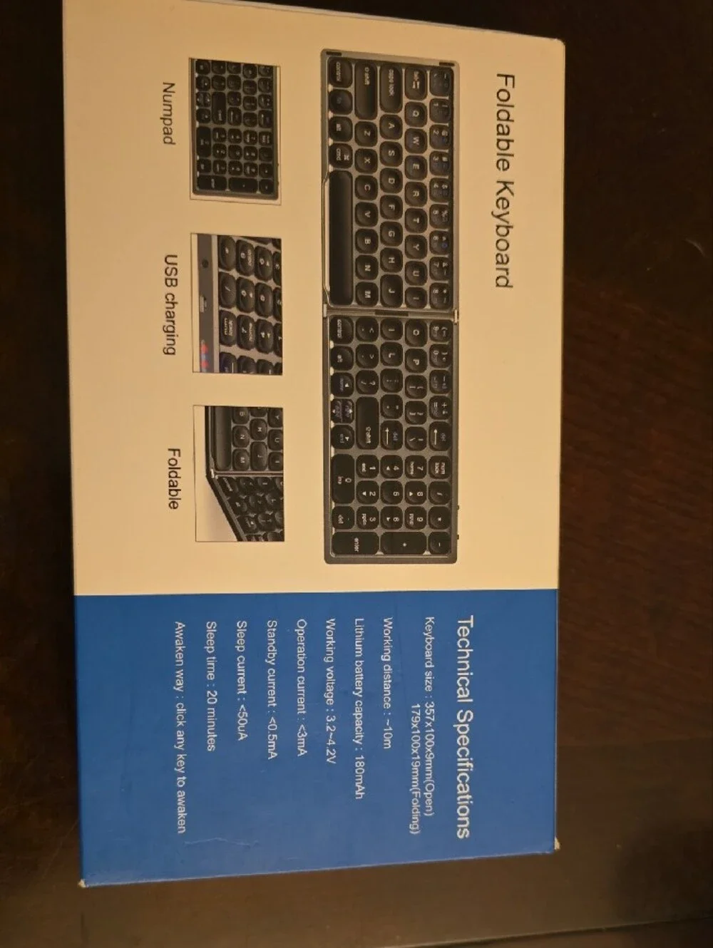 FK328 Foldable Keyboard - Black